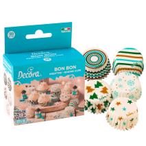 Papel mini cupcakes x100 Navidad