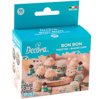 Papel mini cupcakes x100 Navidad