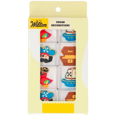 Set 8 decoraciones de az�car Wilton Piratas