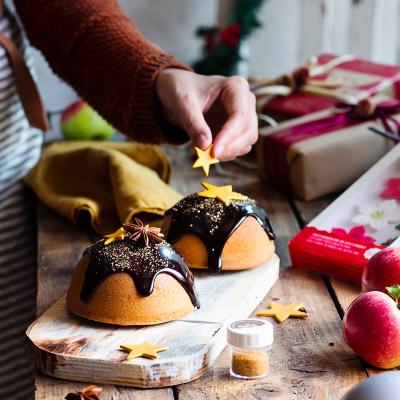 Set 9 decoraciones az�car Estrellas doradas