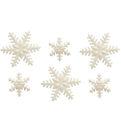 Set 9 decoraciones de az�car Copos de nieve