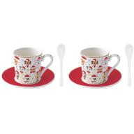 Set regalo 2x taza espresso Dogs Christmas 100 ml