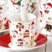 Set regalo 2x taza espresso Dogs Christmas 100 ml