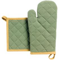 Set de guant i agafador cuina recy. Grace Matcha