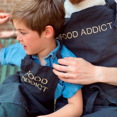 Delantal algod�n lino LesCerises Food Addict cavia