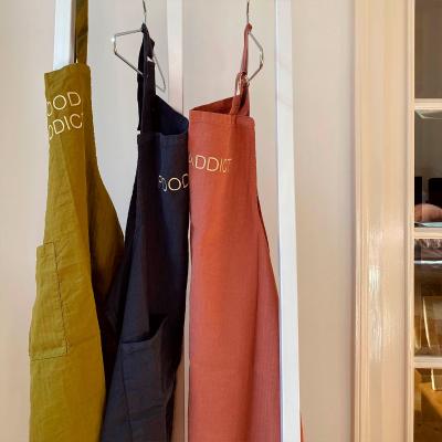 Delantal algod�n lino LesCerises Food Addict cavia