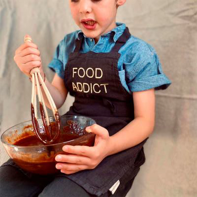 Delantal infantil LesCerises Food Addict cavia