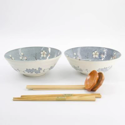 Set regalo 2 boles Ramen Gray blue 21 cm