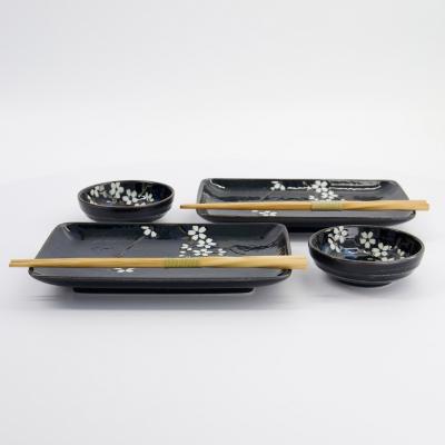 Set japon�s presentaci�n sushi Cobalt blue 6 p