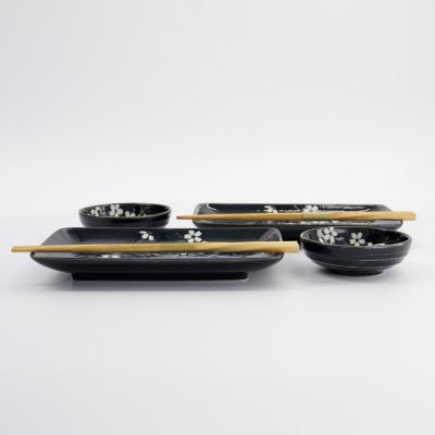 Set japon�s presentaci�n sushi Cobalt blue 6 p