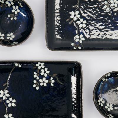 Set japons presentacin sushi Cobalt blue 6 p