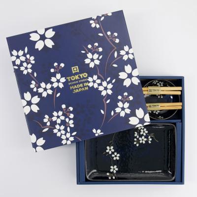 Set japons presentacin sushi Cobalt blue 6 p