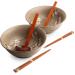 Set Ramen Anemone taupe x2 boles y cucharas