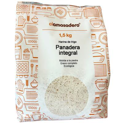 Harina panadera integral ecol�gica El Amasadero