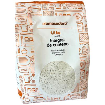 Harina integral centeno ecolgico El Amasadero 1,5