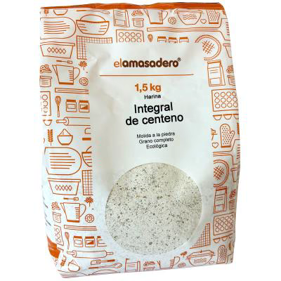 Harina integral centeno ecol�gico El Amasadero 1,5