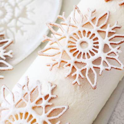 Polvo alimentario terciopelo brillante nieve 100 g
