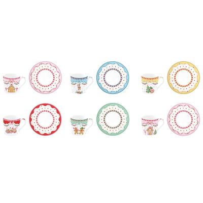 6 x taza espresso Ginger con plato 100 ml