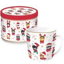 Taza mug regalo Cats Christmas 350 ml