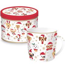 Taza mug regalo Dogs Christmas 350 ml
