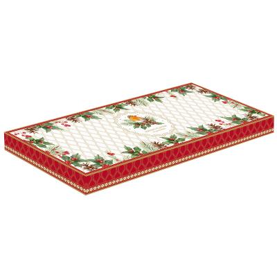 Bandeja presentacin hoja Navidad 37x14 cm