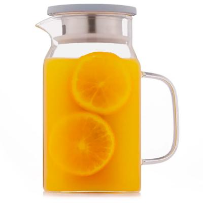 Jarra cristal cuadrada nevera Kilner