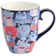 Taza mug Daruma lucky cat 380 ml
