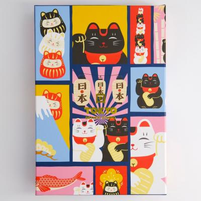 Set 5 pares palillos con 5 soportes Lucky Cat