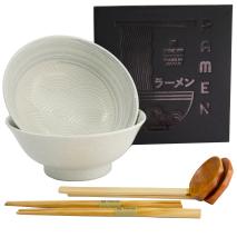 Set regalo 2 boles Ramen ola Seikaiha 21 cm