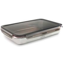 Tupper acero base acanalada con tapa