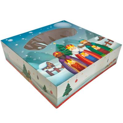 Caja para Roscón de Reyes Tres Reyes 28x28
