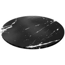 Base pastissos rodona 20 cm Marbre negre