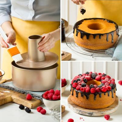 Molde Chiffon cake antiadherente Gold 20 cm