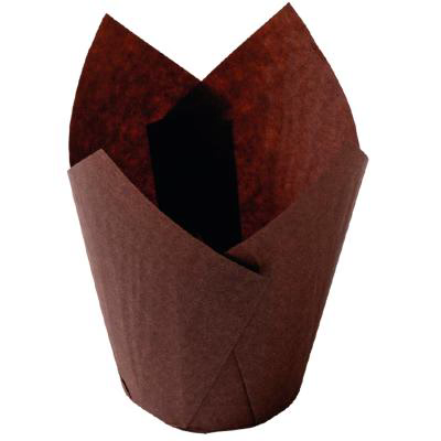 Papel cupcakes x24 Tulip marr�n