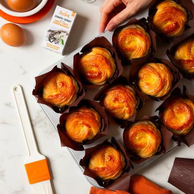 Papel cupcakes x24 Tulip marr�n