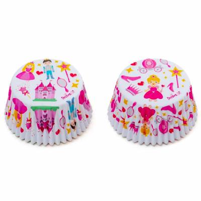 Papel cupcakes x36 Princesa