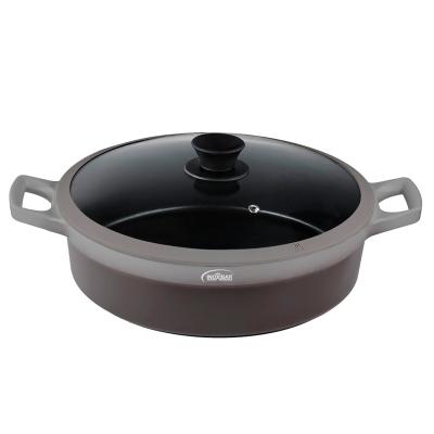 Cacerola baja antiadherente tapa cristal Revolut