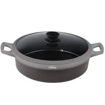 Cacerola baja antiadherente tapa cristal Revolut