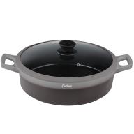 Cacerola baja antiadherente tapa cristal Revolut