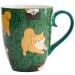 Taza mug perro Shiba 380 ml verde