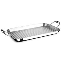 Bandeja Grill ondulado Triply acero tricapa 38 cm