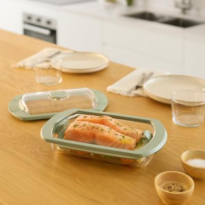 Estuche vapor cristal 2 p y libro recetas L�ku�