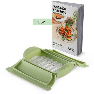 Estuche vapor silicona y libro recetas ES