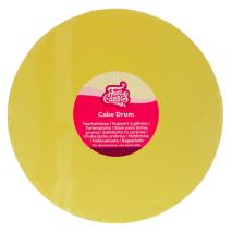 Base pasteles redonda 25 cm Matt amarillo