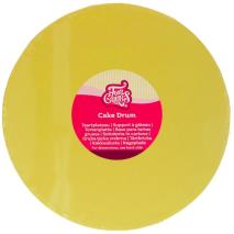 Base pasteles redonda 30 cm Matt amarillo