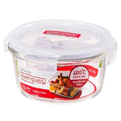 Tupper cristal borosilicato Lock&Lock redondo