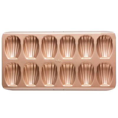 Molde madeleines antiadherente x12 cavidades Gold