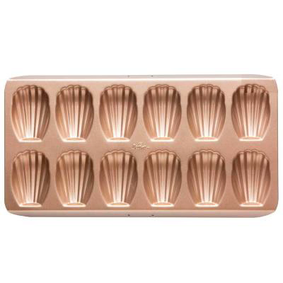 Molde madeleines antiadherente x12 cavidades Gold