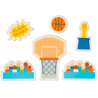 Set 12 decoraciones de az�car Topper Baloncesto
