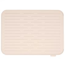 Escorreplats silicona amb sortida aigua soft beige